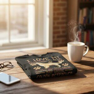 I Love My Golden Retriever Dog Lover Graphic T-Shirt Unisex